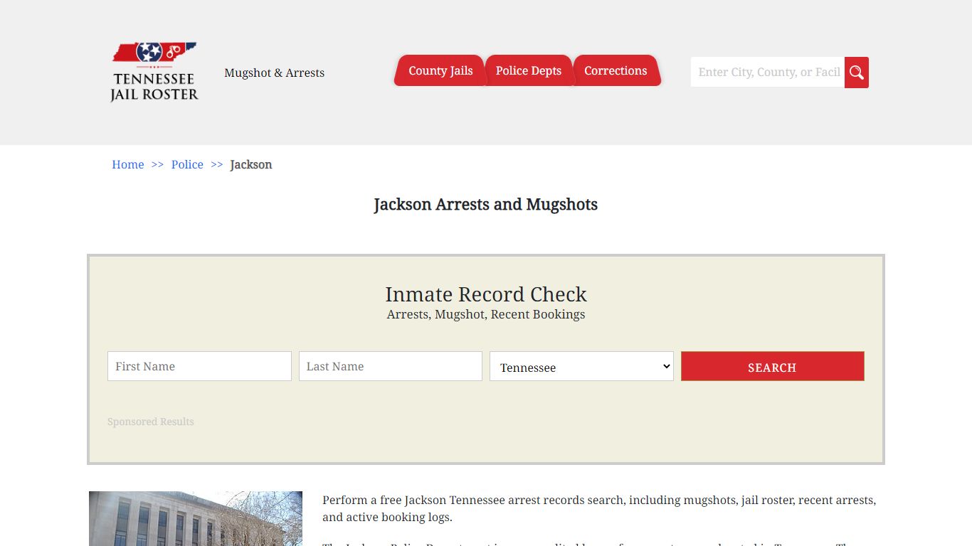 Jackson Arrests and Mugshots | Jail Roster Search