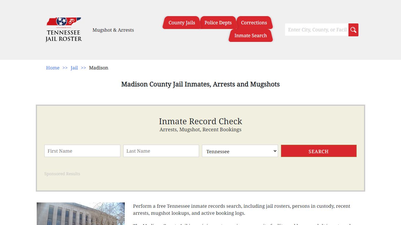 Madison County Jail Inmates, Arrests and Mugshots